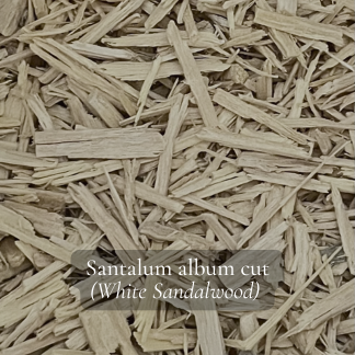 a close up of the sandalwood chips